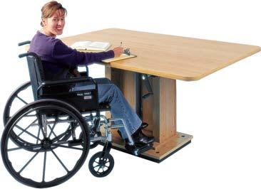 Can be used sitting, standing or wheelchair use.