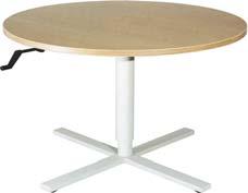 010306 Multifunction table offers ease of adjustability therapists require from a group therapy table THERAPY TABLES (CON T) Quarter Round Therashape Table With Cut Outs Provides better seating for