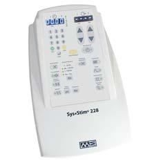 Sys*Stim 208A 030389 Two Channel; (4) Modes Sys*Stim 226 Muscle Stimulator (4) waveforms: interferential, pre-modulated, medium frequency(russian Stim) and biphasic.