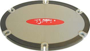 FitBALL Deluxe Board Extra-large 19.5 x 27 surface has plenty of room for wide-stance functional training with 6 slots around the edges for use with your tubing.
