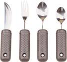 Bendable 051096 Fork 051097 Knife 051098 Teaspoon 051099 Tablespoon 051100 Set of 4 (Fork, Knife, Teaspoon and Tablespoon) Utensil Holders 051020 Beige; Small/Medium; 3.5 to 4.