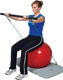 Clinical Supplies EXERCISE THERAPY (CON T) Thera-Band Exercise Station Station includes a molded, high impact polyethylene platform with (6) connection points for the resistance tubing, (2) each of