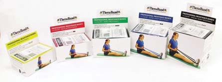 Clinical Supplies 042506 EXERCISE BANDS (CON T) Thera-Band Starter Dispenser Packs 15 individually wrapped 5-foot latex bands each band includes a exercise guide packaged for resale APTA endorsed