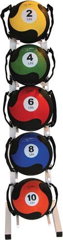 9 /23cm Black 023165 5-Pieces (6, 12, 18, 24, 30 lb.) 023160 FitBALL MedBalls W/Straps Large traditional medicine balls with an added twist: Two adjustable strap on each ball.
