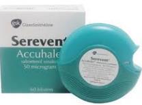 26 / 60 Serevent Accuhaler Salmeterol 50 micrograms / dose (DPI)