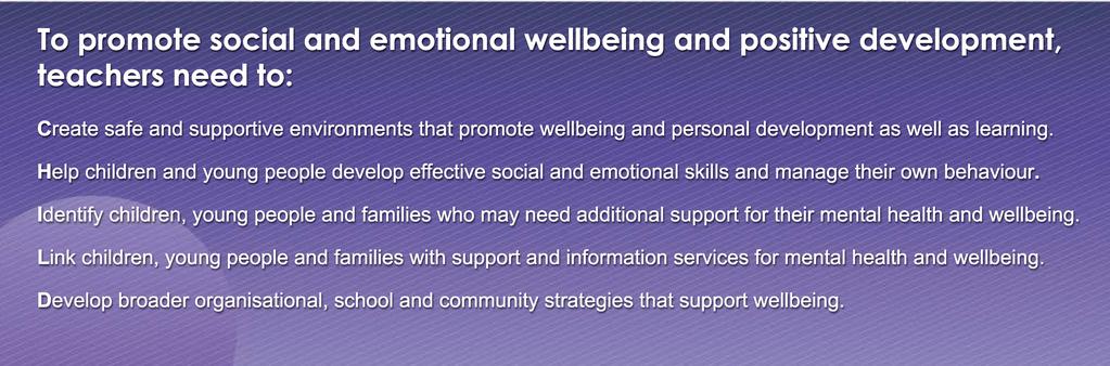 Potential benefits for individuals and communities include: improved school engagement and learning improved social and emotional competence fewer emotional and behavioural problems greater capacity