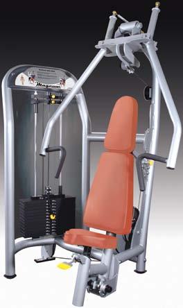 PRO 5000 SERIES 5222 : BIANGULAR VERTICAL CHEST PRESS Controlled natural converging exercise pattern Ergonomically