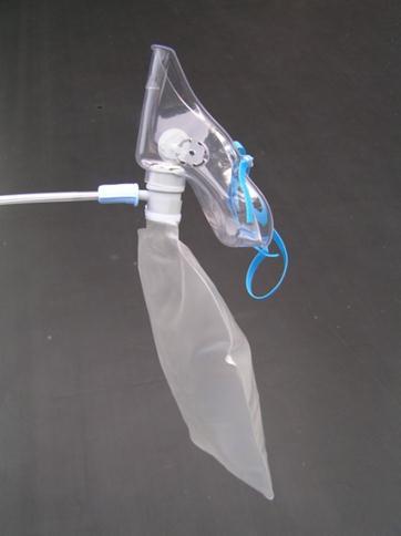 Critically ill patients high concentration reservoir mask or NRB Deliver