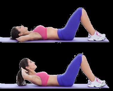 3. Crunches: This is one of the highly recommended exercise which can burn lower belly fat very