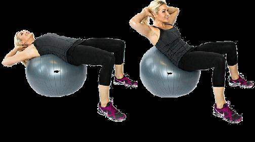 5. Exercise Ball Crunch: This exercise ball, stability ball, balance ball and physio ball all mean the same.