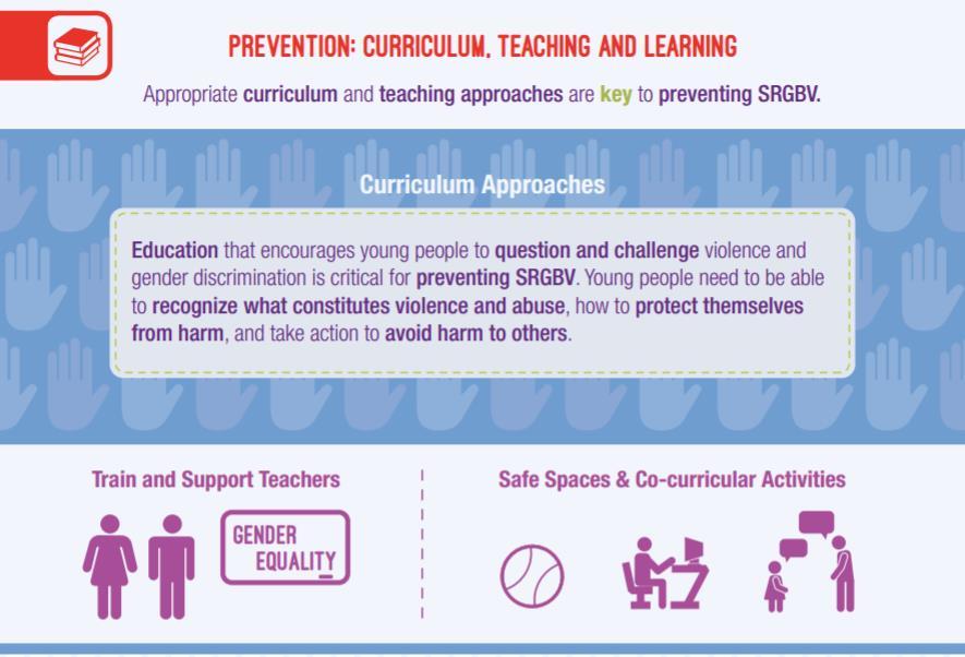 The role of curriculum, teaching recourses and training in addressing