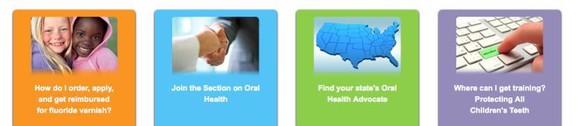 AAP Oral Health Education & Training Resources www.aap.