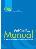 Objectives This workshop is intended to cover some of the more advanced topics within the Publication Manual of the American Psychological Association, 6th edition.