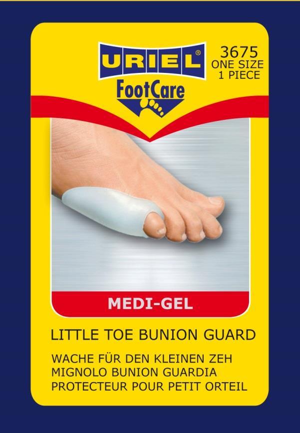 3675- Little Toe Bunion Guard Wraps your small toe providing protection from friction and pressure.