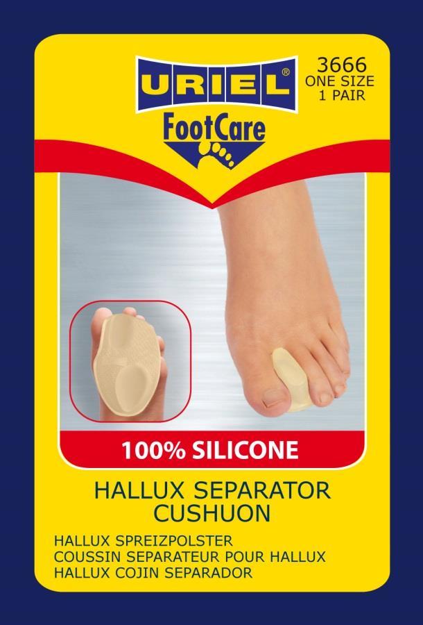 3666- Hallux Valgus Separator A unique and exclusive development by URIEL, combining two products in one.