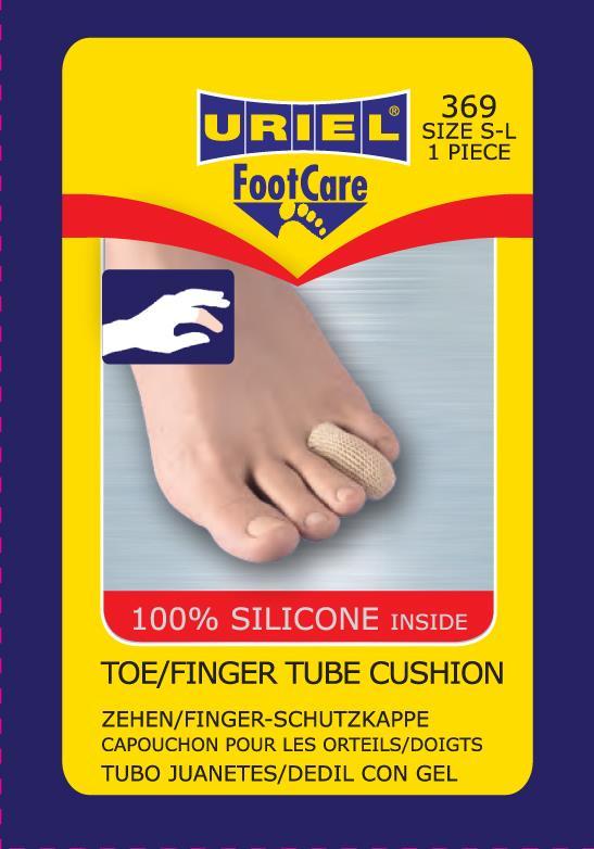 369 Toe Cushion Tube Elastic cap lined with TPE gel, which contains