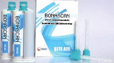 Project1:2017 2/23/17 3:35 PM Page 23 SCANNABLE A-SILICONE BONASCAN Bite Air BONASCAN Bite Air is a scannable medium viscosity vinyl polysiloxane (VPS) material for bite registrations and is ideal