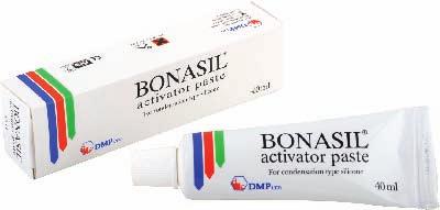 Project1:2017 2/23/17 3:35 PM Page 26 C-SILICONE BONASIL Activator Paste SILICONE IMPRESSION MATERIALS BONASIL Activator Paste is a catalyst for the condensation curing materials.