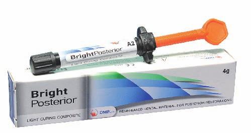 Project1:2017 2/23/17 3:36 PM Page 37 AESTHETIC FILLING MATERIALS BRIGHT POSTERIOR BRIGHT POSTERIOR is a bulk fill light curing, radiopaque composite designed for posterior restorations.