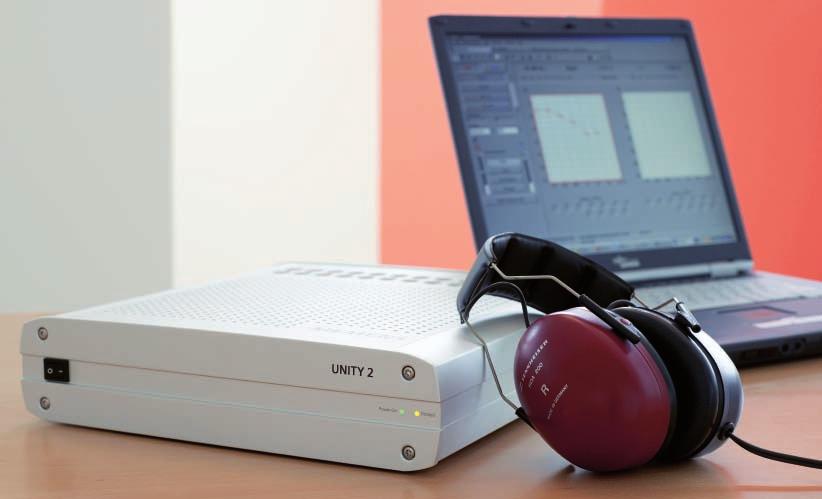 Audiometer Module UNITY 2 s audiometer module brings together the functions of a traditional 2-channel audiometer with all the advantages of a PC-controlled audiometer.