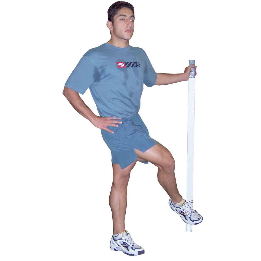 Leg Swings - Side To Side Stand on one leg Hold fixed object or