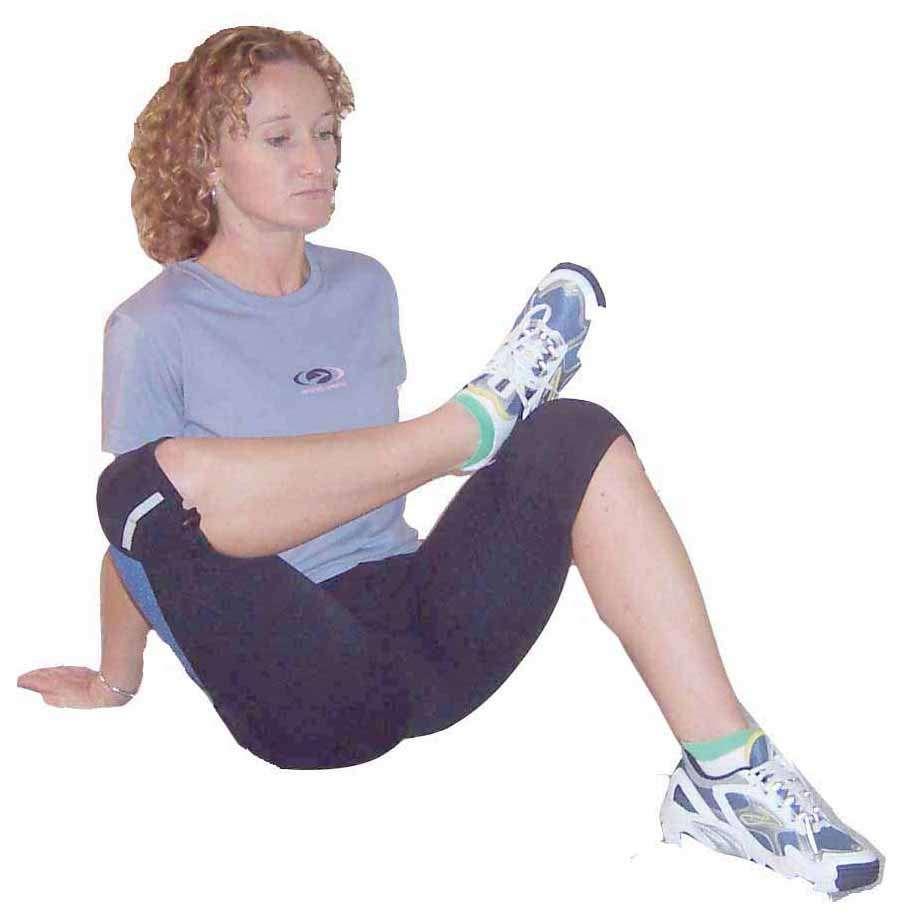 across ankle of stretch leg Bend knee of stretch leg toward the floor to increase stretch Hold for 20-40