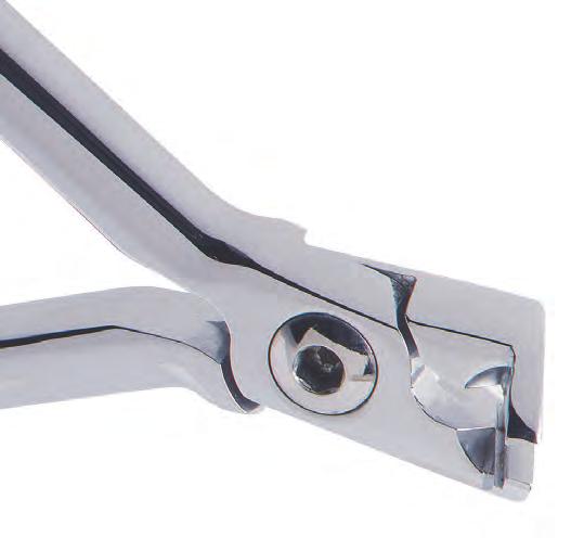 Micro-Miniature ight Wire Cutter Item #: OT-1021 Compact tip size allows for easy access to tight intra bracket areas.