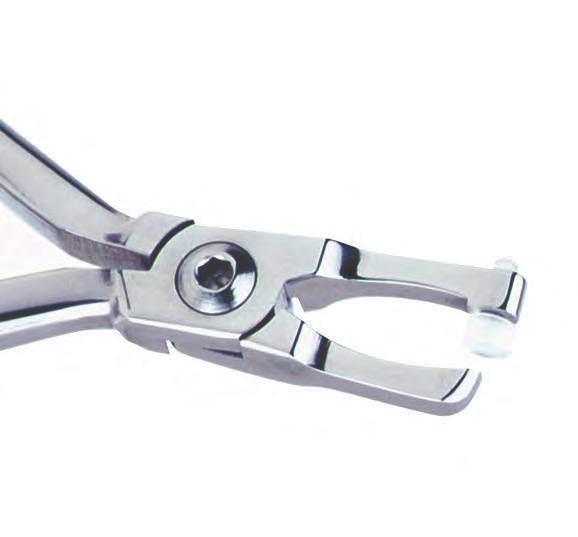 Edges are carefully diamond honed to prevent wire scoring. Use on NiTi and Stainless Steel round archwires up to.020". Nance oop Forming Plier Item #: OT-230 Four steps allow precision forming of 3.