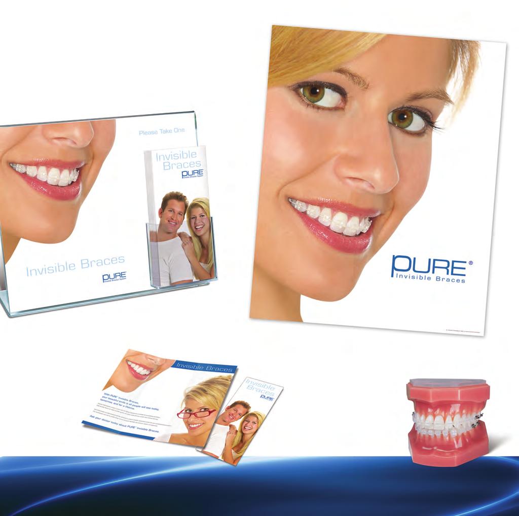 Marketing Tools to GOW Your Practice! PUE Patient Consultation Center with 25 Full Color Brochures Item #: S200 Stand design may vary.