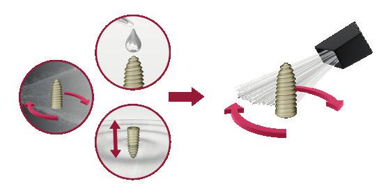 Thus HA nano Surface can be applied to any implant geometry, including complex and porous implants without compromising the porosity or surface roughness of the implant surface.