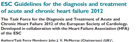 2012 ESC Guidelines for Heart Failure Treatment No treatment has yet been shown, convincingly, to reduce morbidity and mortality in patients with HF-PEF.