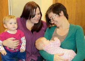 What services can peer breastfeeding volunteers offer? 1. One to one matches via telephone or face to face. 2.
