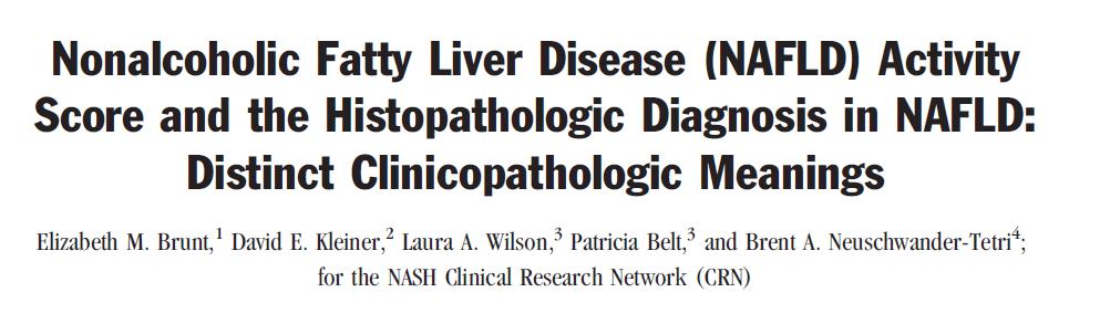 Liver Biopsies from 976 adults in NASH Clinical Research Network studies Not Steatohepatitis ( n = 204) Borderline Steatohepatitis ( n= 183) Definite Steatohepatitis ( n