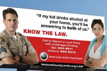 MEDIA CAMPAIGNS Social Host Laws: Billboard Campaign - Know the Law Our Social Host Ordinance
