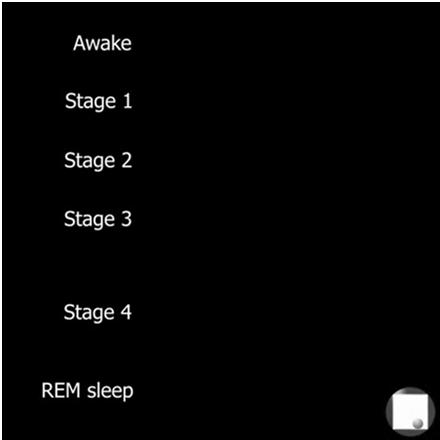 Non-REM: Stages 1 and 2 Stage 1 Easily awakened muscle jump (hypnic myoclonia) Stage 2 Heart rate slows, body temperature drops 50% of total sleep time Stage 3 Delta waves (slow waves) Moving to