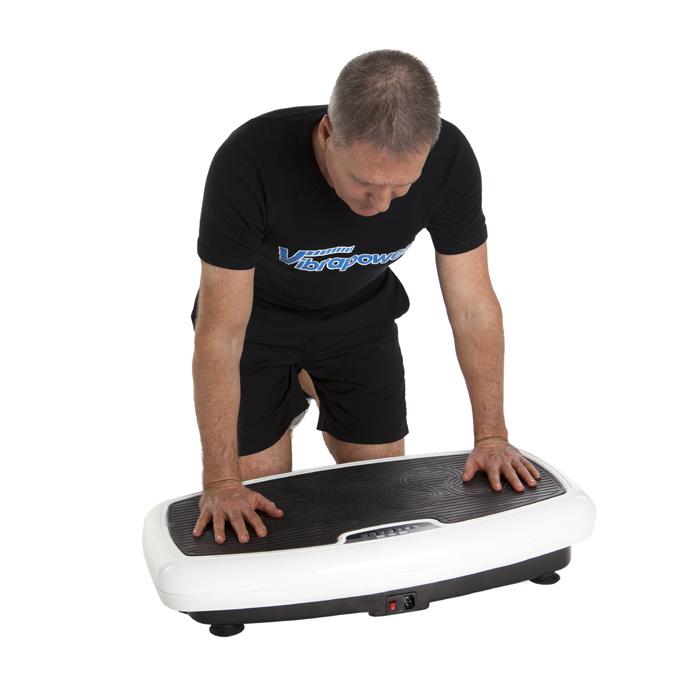 TOTAL BODY WORKOUT TOTAL BODY WORKOUT BACK RELAXER Sit in the centre of the Vibrapower Slim. Allow your upper body to lean forward.
