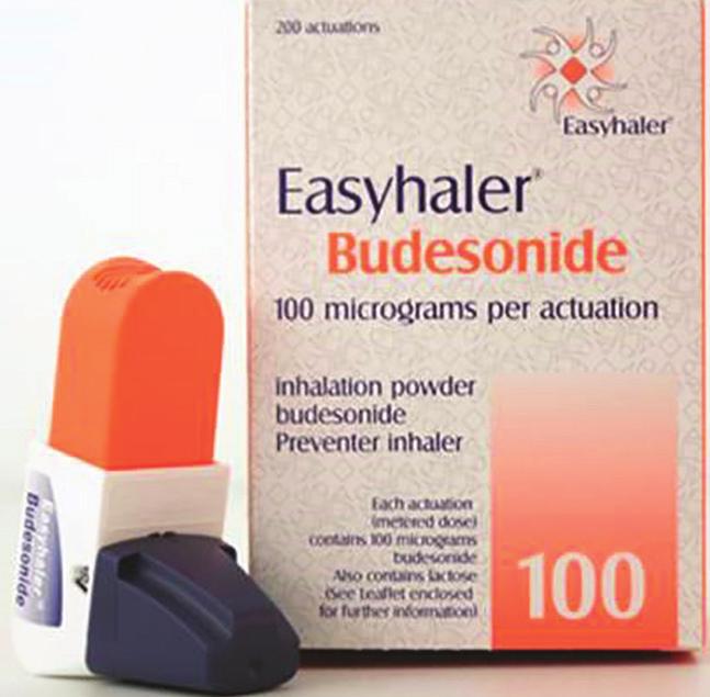 03 INHALED STEROIDS / BUDESONIDE DRY POWDER COMBINATION INHALERS Cost-Effective Choices Easyhaler Budesonide TARIFF PRICE PER 100 DOSES - 100MG Easyhaler Budesonide 100 4.43 Pulmicort 100 5.