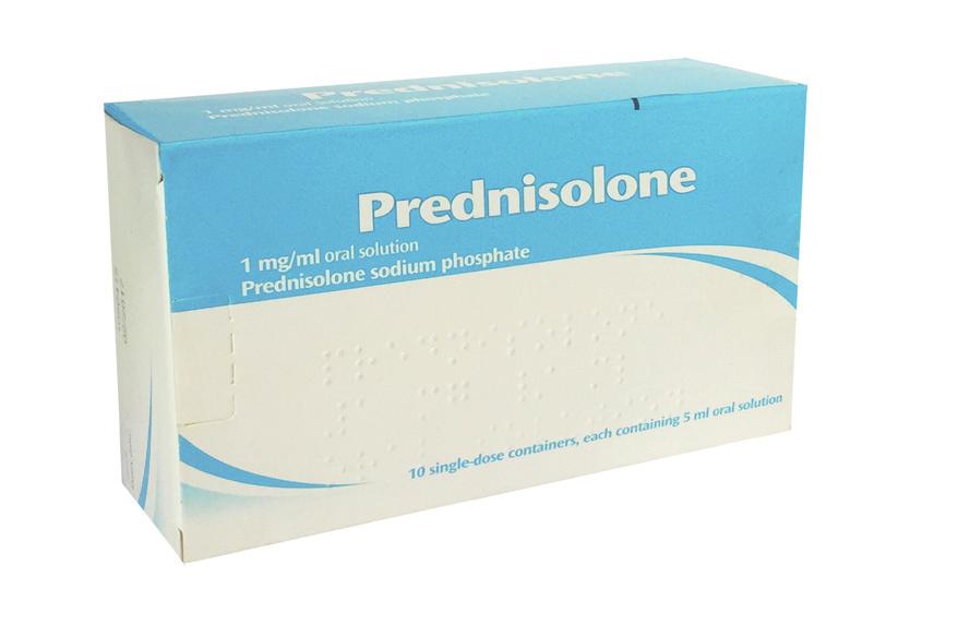 04 COST-EFFECTIVE INHALER PRESCRIBING / PREDNISOLONE PRICE ALERT! Medicine to be stopped Prednisolone 5mg Soluble Tablets - 52.75 Cost-Effective Choice Prednisolone 5mg/5ml oral solution - 11.