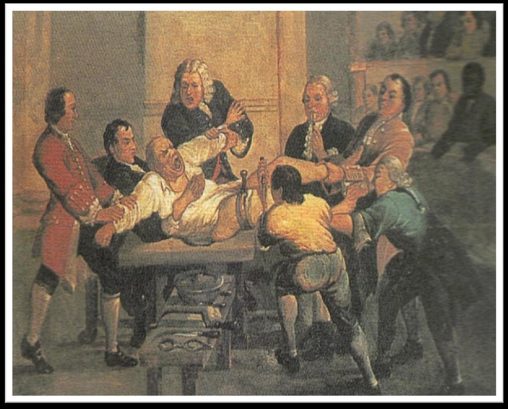 SURGERY IN 1800: What can you infer