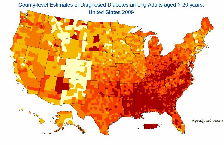 Diabetes Epidemic Predicted by CDC Currently, 8.3% of U.S. adults (26 million people) suffer from diabetes.
