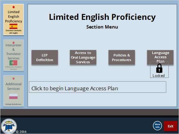 Language Assistance Plan (Slide Layer) 2.