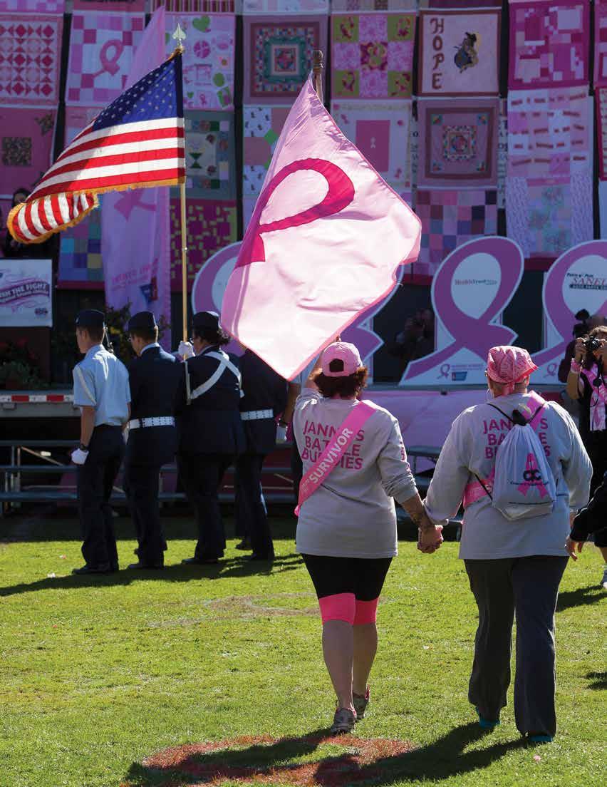 PINK RIBBON SPONSORSHIP $2,500 BENEFITS Co-branded five-foot tall pink ribbon sign displayed on the stage Company logo featured on Home page of Making Strides website with 96,063 page views in 2014