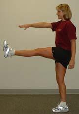 As you warm up, increase the velocity and height of the kick,