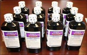 Promethazine codeine syrup often mixed with