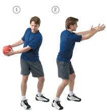 Reps : 1 Sets : 1 Intensity : medium this exercise, this engages the nervous system. Start in athletic stance; knees and elbows slightly bent.