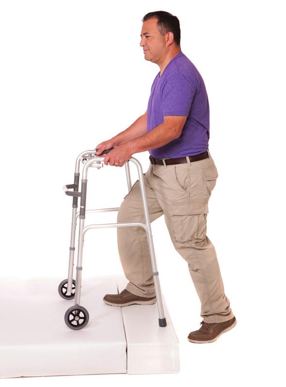 Walking More Advanced Exercises At first, you ll likely use a walker to