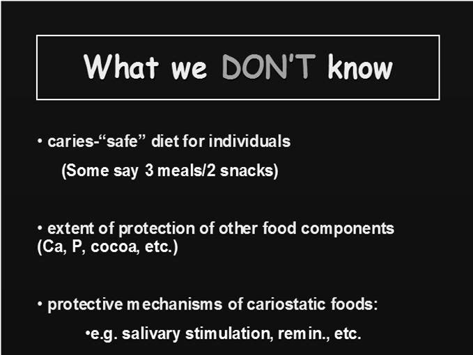Considered Safe Meal Pattern 3 meals No