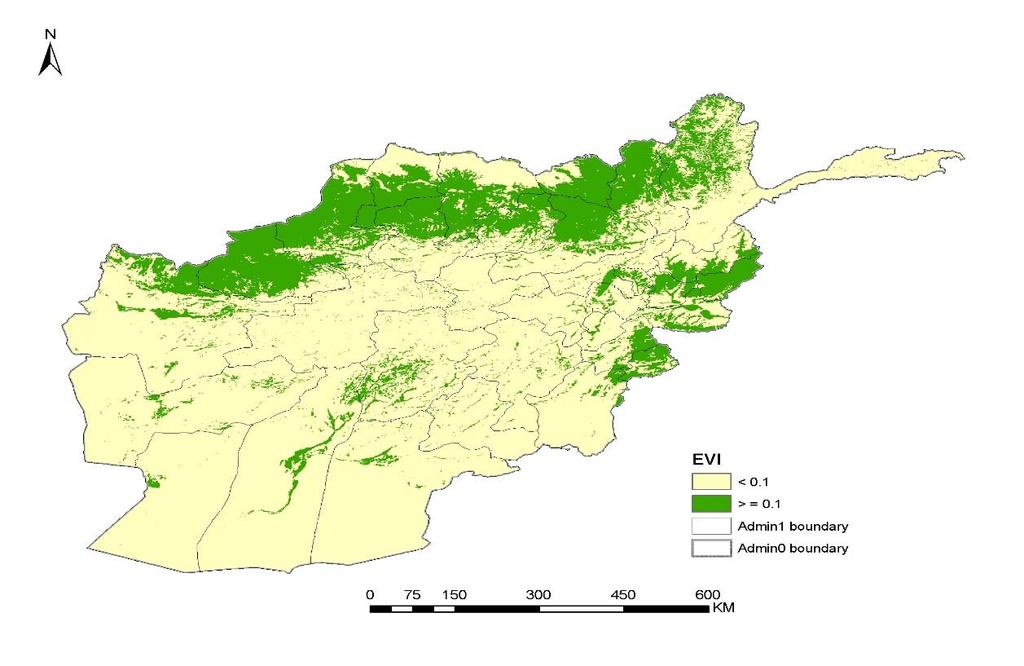 Figure 2 c) Average Annual Enhance Vegetation