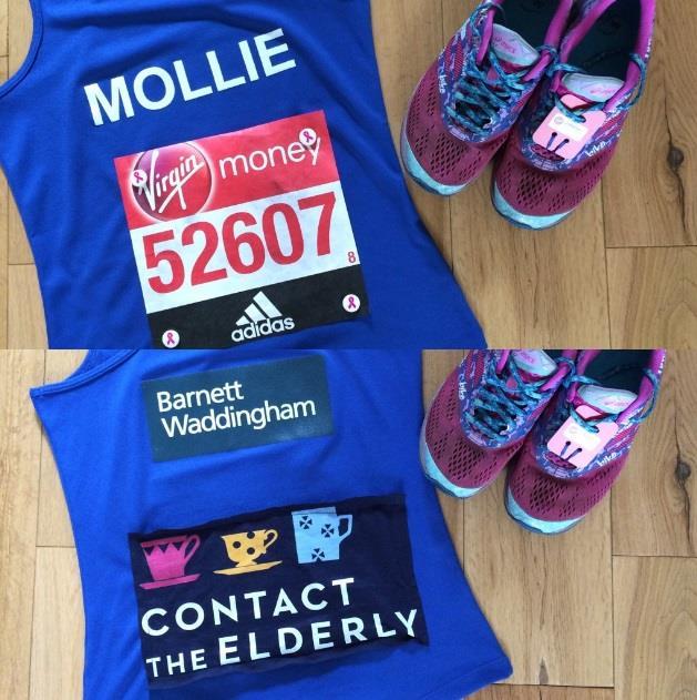 Mollie s Top Tips! Mollie Hawes from Liverpool ran the London Marathon for Contact the Elderly in 2016 and raised a whopping 2,600!