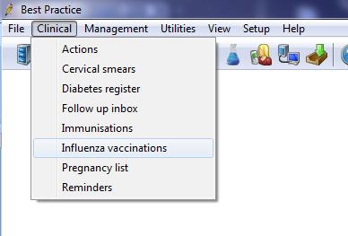 Influenza vaccinations Best Practice has a configuration option in Setup > Configuration > General called 'Prompt for free vaccination eligibility after recording influenza vaccinations'.